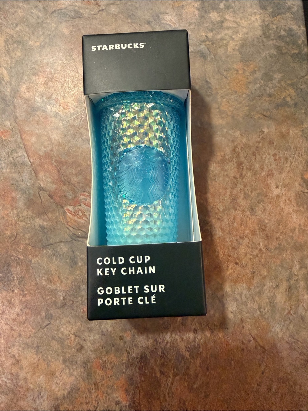 Starbucks Teal Ornament/ Cold Cup Key Chain